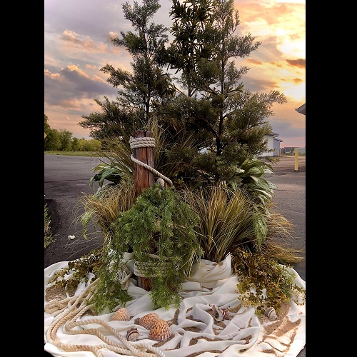 Rent a Nautical Woods - Artificial Trees & Floor Plants - Nautical backdrop for rent